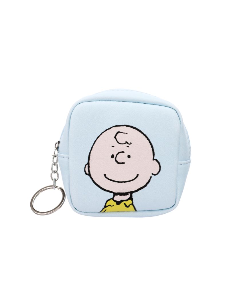 Snoopy Collection Macaron Square Coin Purse(Light Blue)