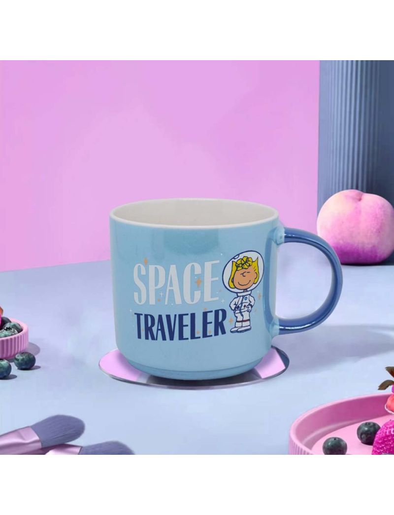 Snoopy the Little Space Explorer Collection Pearl Glaze Ceramic Cup (400mL)