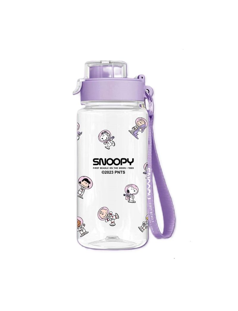 Snoopy The Little Space Explorer Collection Plastic Bottle With Strap 640ml