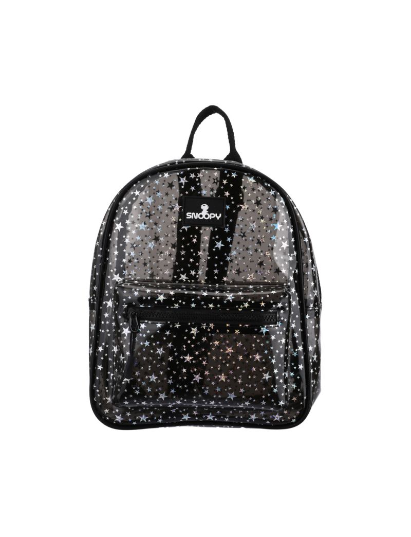 Snoopy The Little Space Explorer Black Backpack