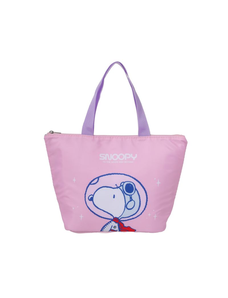 Snoopy the Little Space Explorer Collection Trapezoid Lunch Bag(Pink)