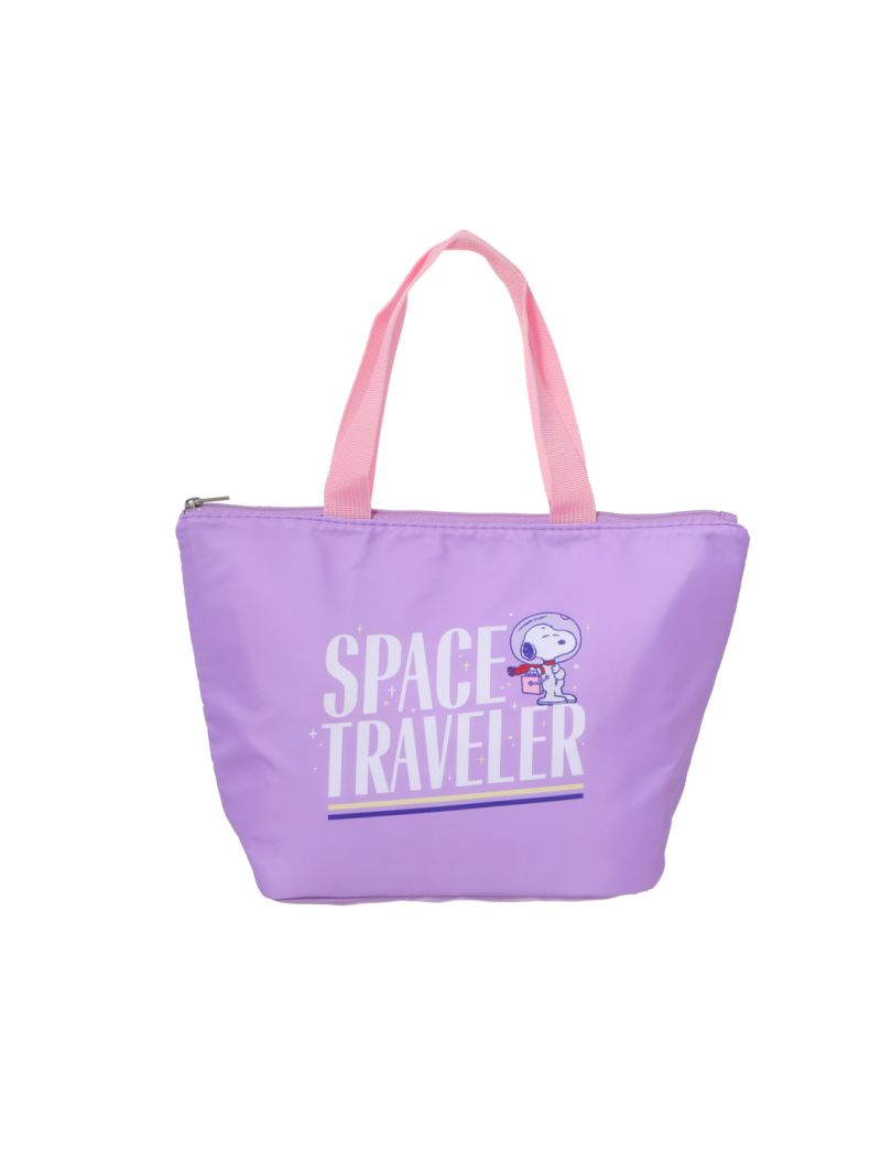 Snoopy the Little Space Explorer Collection Trapezoid Lunch Bag(Purple)