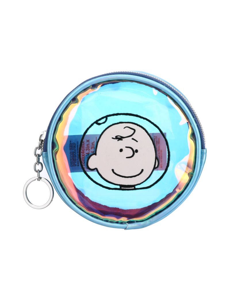 Snoopy The Little Space Explorer Blue Round Coin Purse