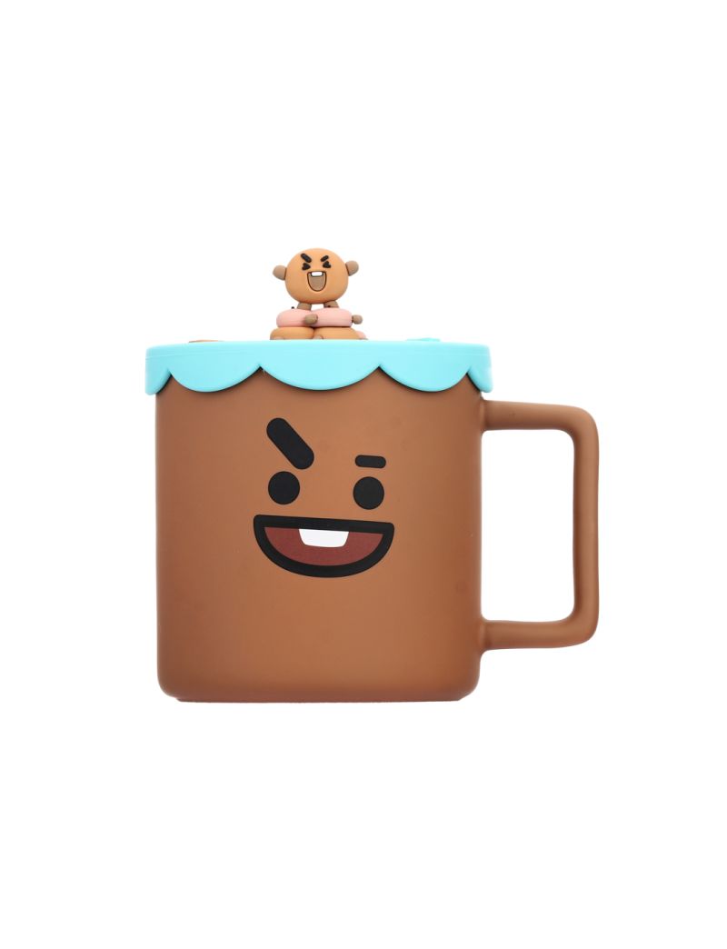 BT21 Collection Ceramic Cup with Silicone Lid (425mL)(SHOOKY)