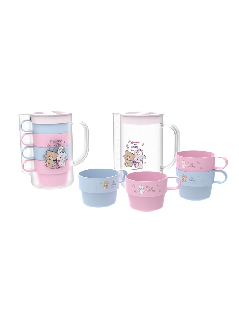 Mikko Collection Water Pitcher and Four Cups Set 1000ml