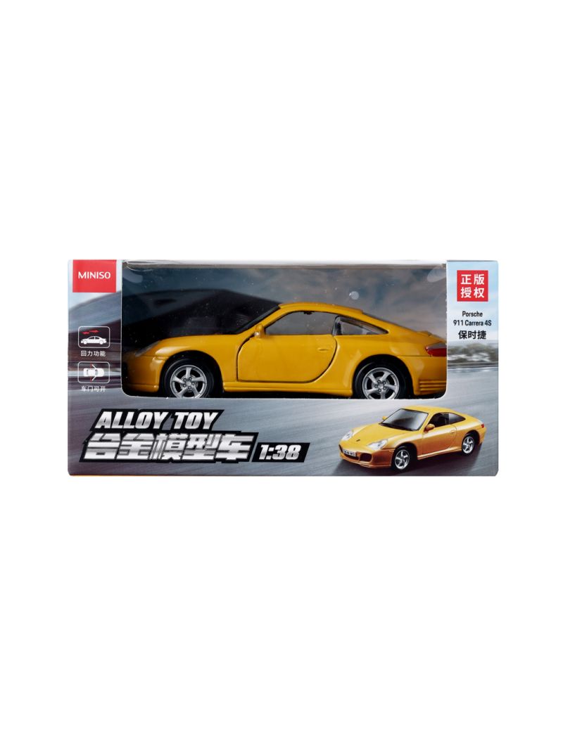 Model Car Porsche 911 Carrera 4S Pull Back Traction Ratio 1:38