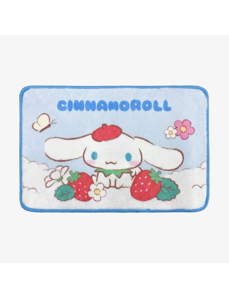Sanrio characters Strawberry Series Imitation Cashmere Floor Mat(Cinnamoroll)