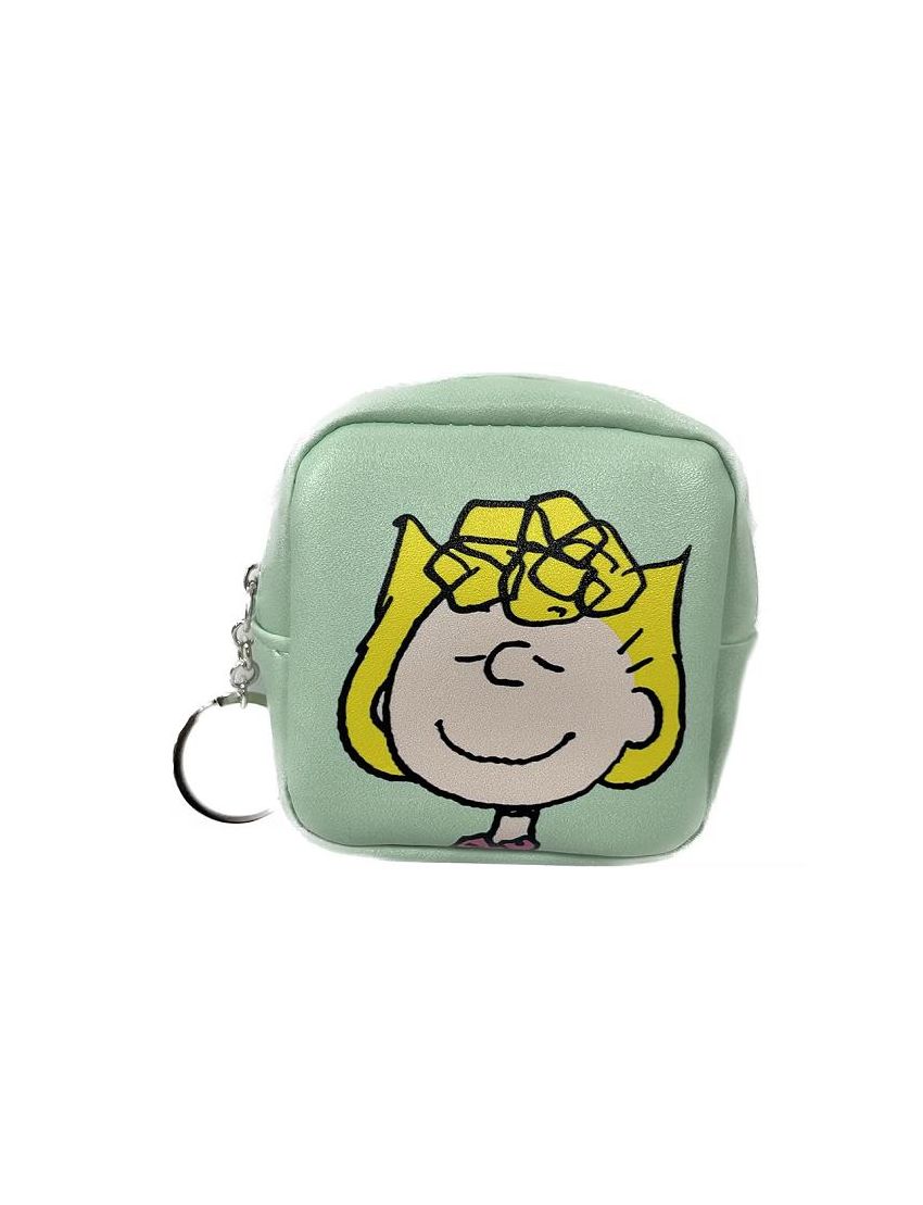 Snoopy Collection Macaron Light Green Square Coin Purse