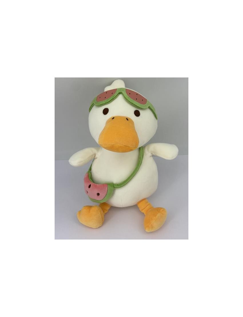 Beach Series 11 Inch Diving Duck Watermelon Plush Soft Toy