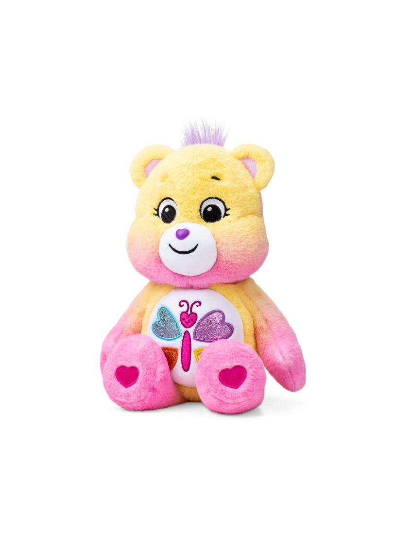 Pink care bear with 2 hearts store