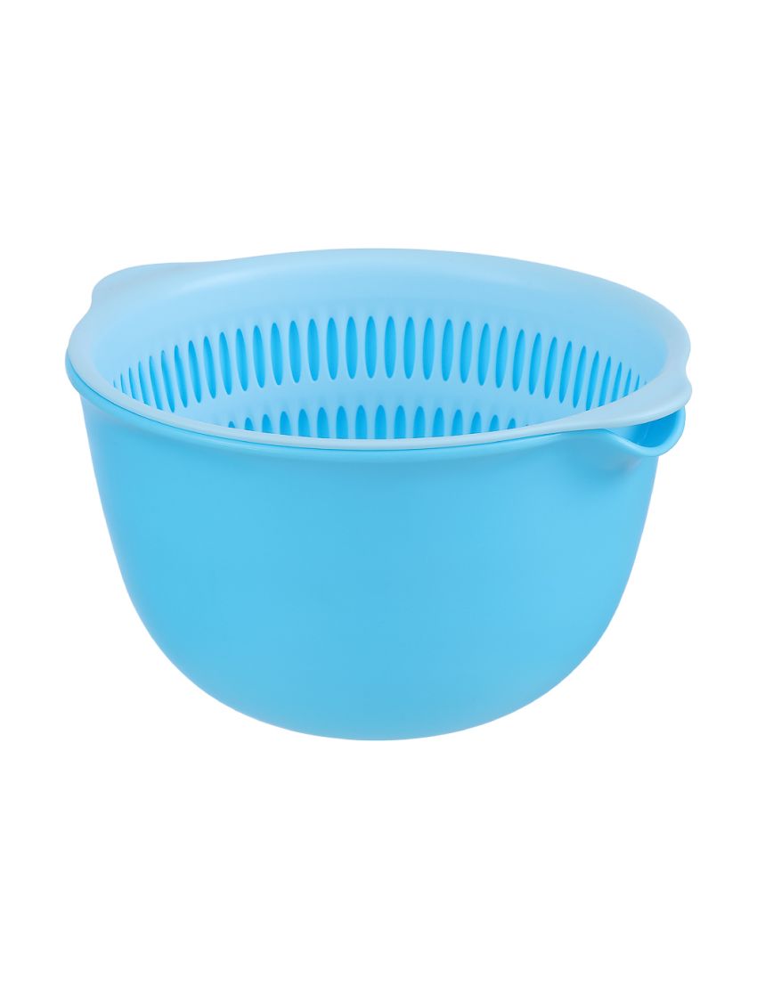 Round 2 Drainage Basket - Blue | MINISO