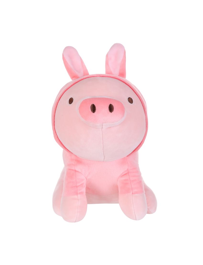 Sitting Piglet Rabbit Hoodie Plush Soft Toy