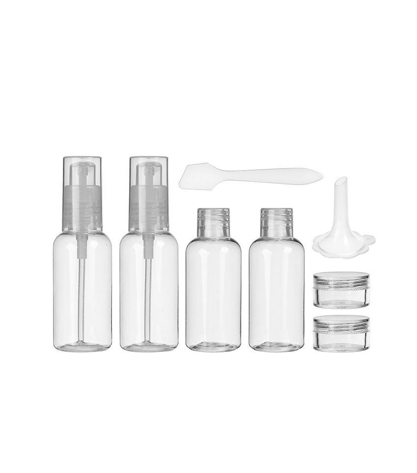 MINISO Portable 8 Piece Travel Bottle Set