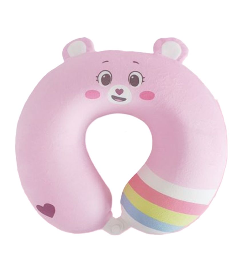 Care Bears Collection Pink Memory Foam Neck Pillow