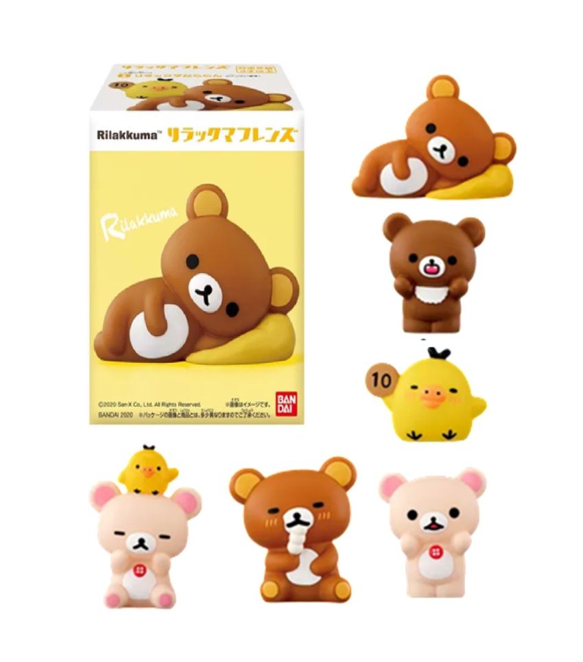 Bandai Rilakkuma Friends Series 1 Soft Vinyl Figure Blind Box