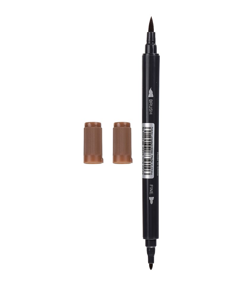 MINISO Water Soluble Chocolate Brown Double Headed Colouring Pen