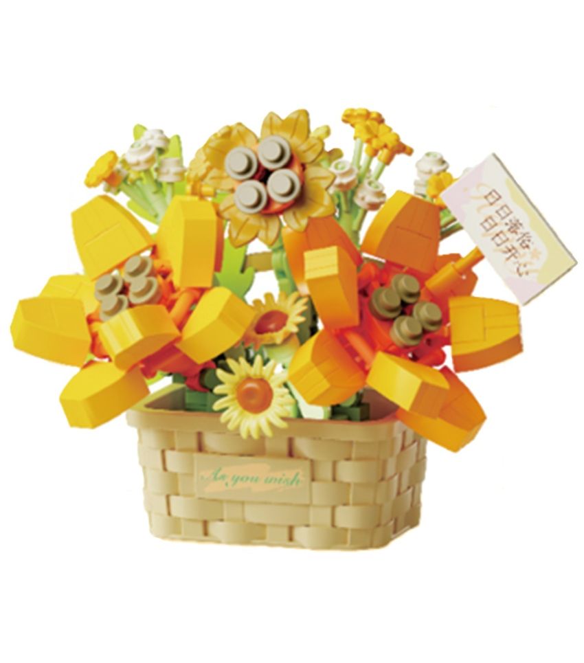 MINISO Toys Summer Yearning Flower Language Series Building Blocks