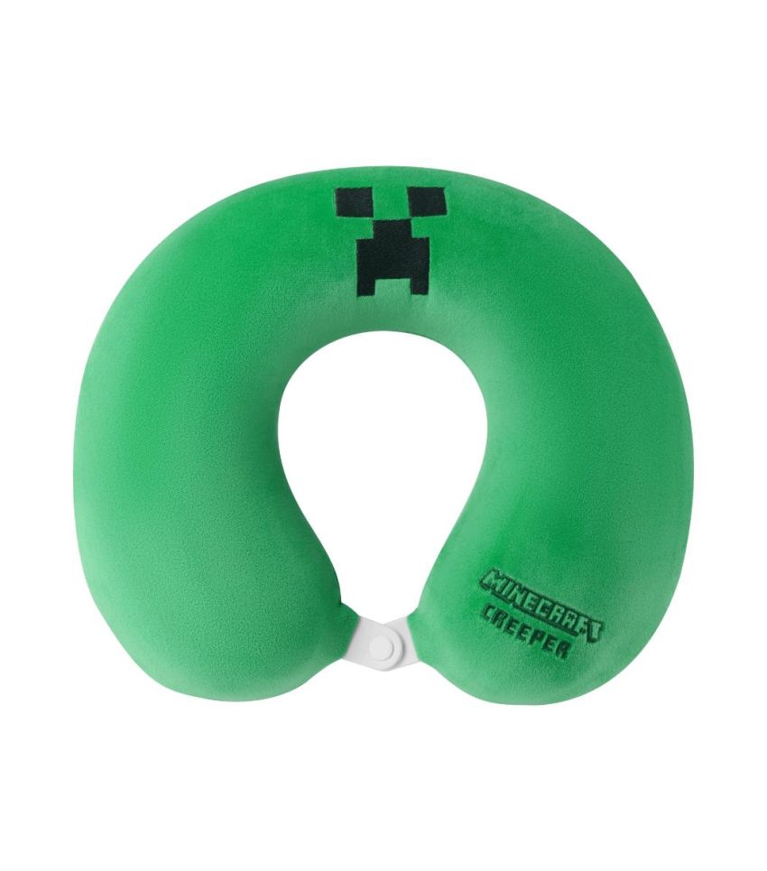 Minecraft Creeper Green Memory Foam Neck Pillow