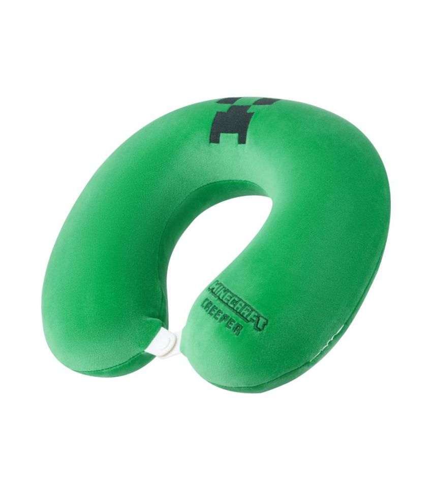 Minecraft Creeper Green Memory Foam Neck Pillow