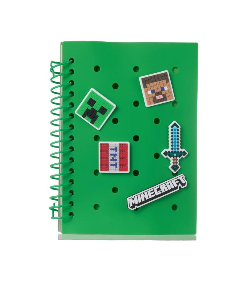 Minecraft Holes Wire Bound Notebook 80 Sheets