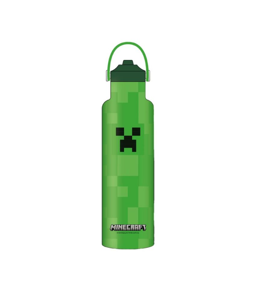 Minecraft Steel Water Bottle 750ml 