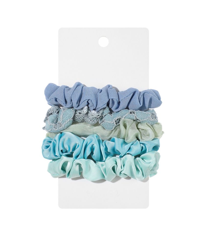 MINISO Blue Hair Ties Pack Of 5