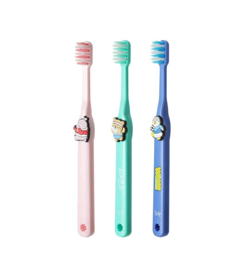 Mini Family Sports Character 3 Pack Kids Toothbrush