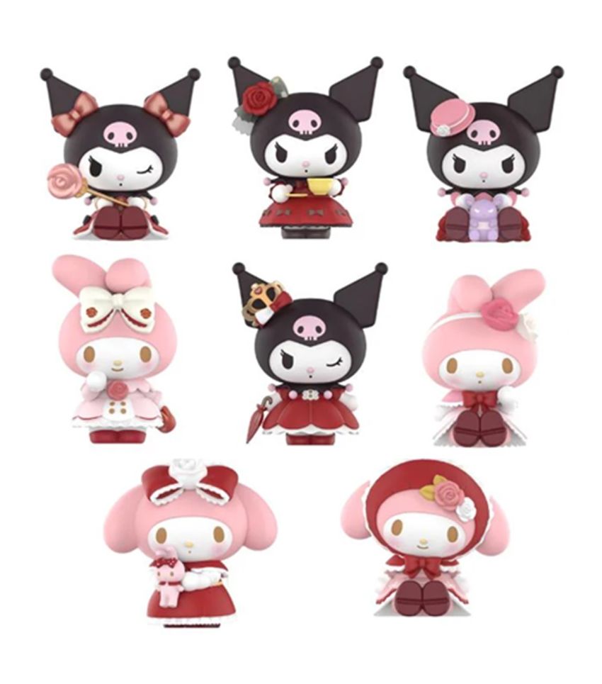 Sanrio Hello Kitty & Friends My Melody & Kuromi Rose and Earl Series Figurine Blind Box 