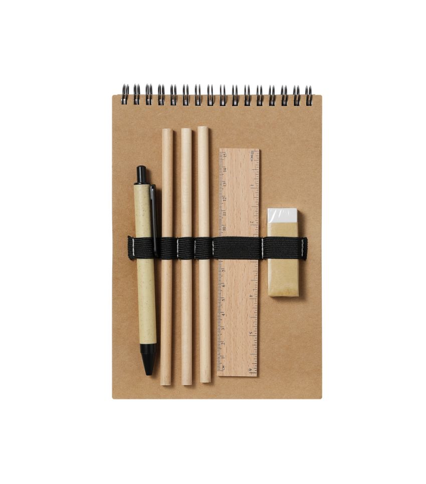 MINISO A5 Wirebound Notebook & Stationery Set