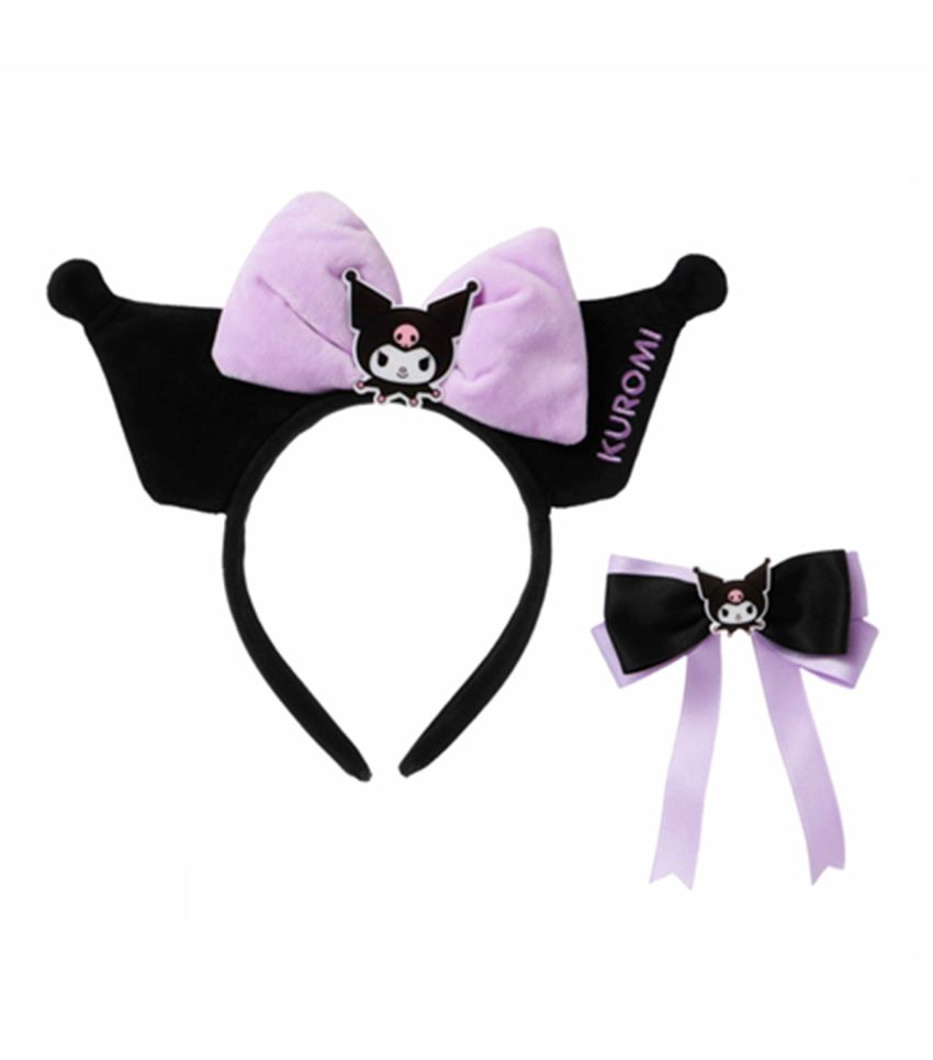 Sanrio Hello Kitty & Friends Kuromi 2 Piece Hair Band & Bow Set