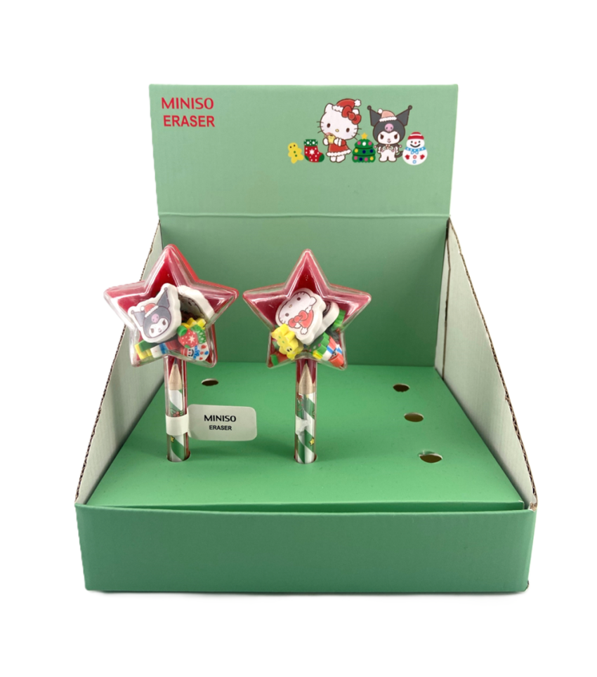 Sanrio Hello Kitty & Friends Christmas Pencil & Eraser (Assorted Characters)