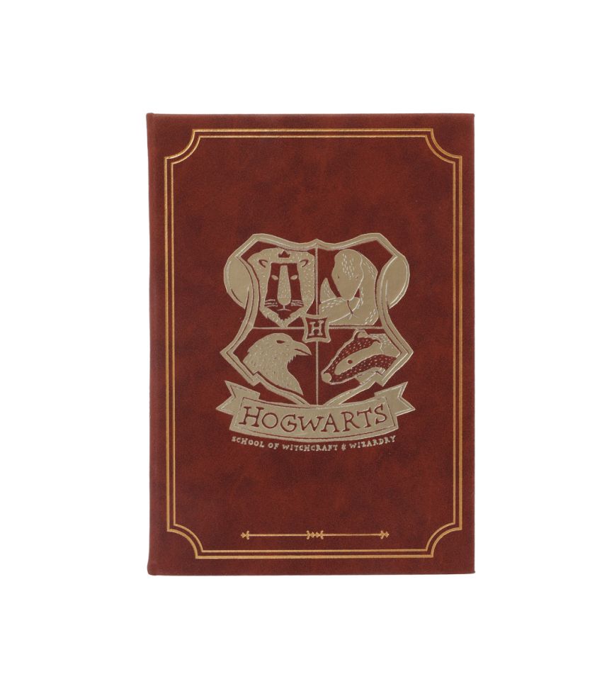 Harry Potter Hogwarts PU Hardcover Book With Striped Edges (208 Sheets)