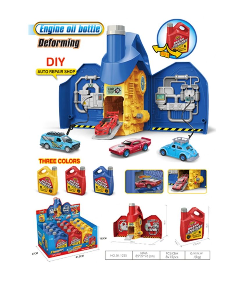 MINISO Lifelike Parking Lot Fuel Can Car Set (Assorted Characters)