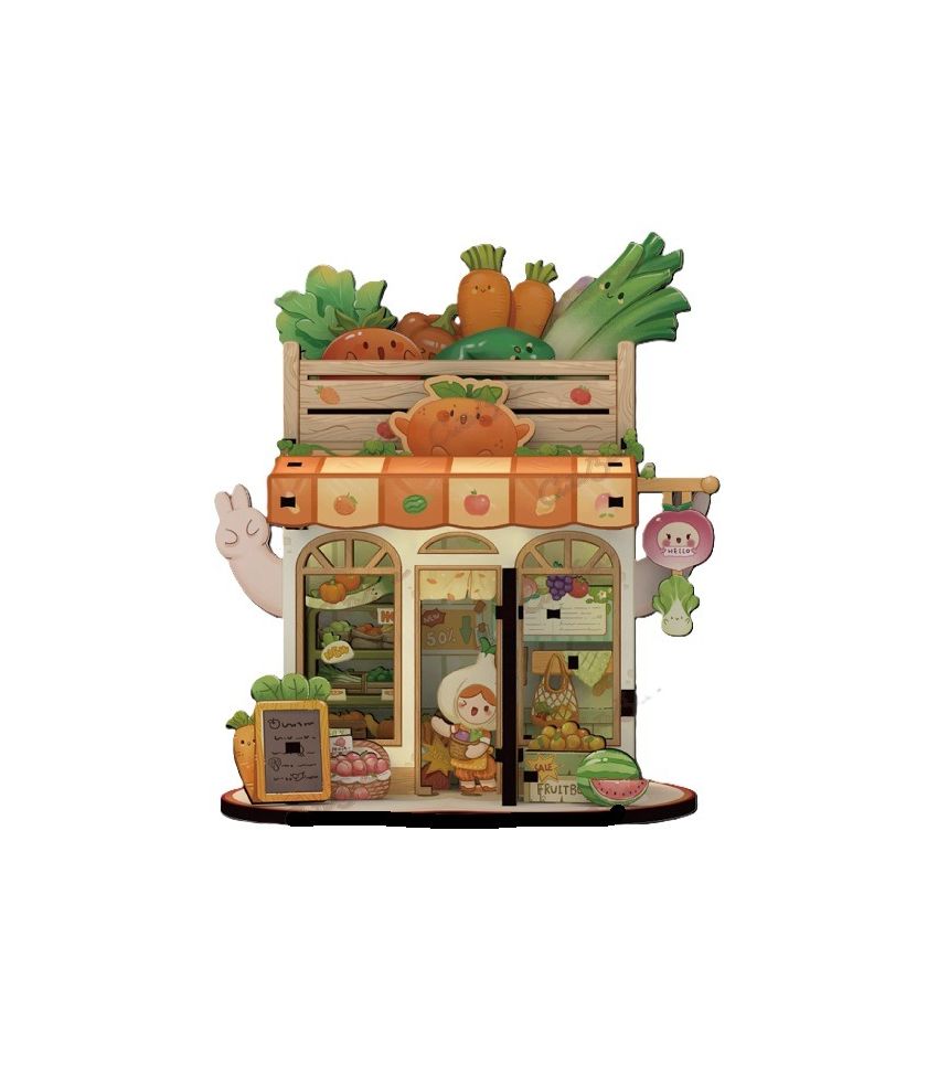 MINISO Mini Store Green Grocer Self Assembly Kit Set
