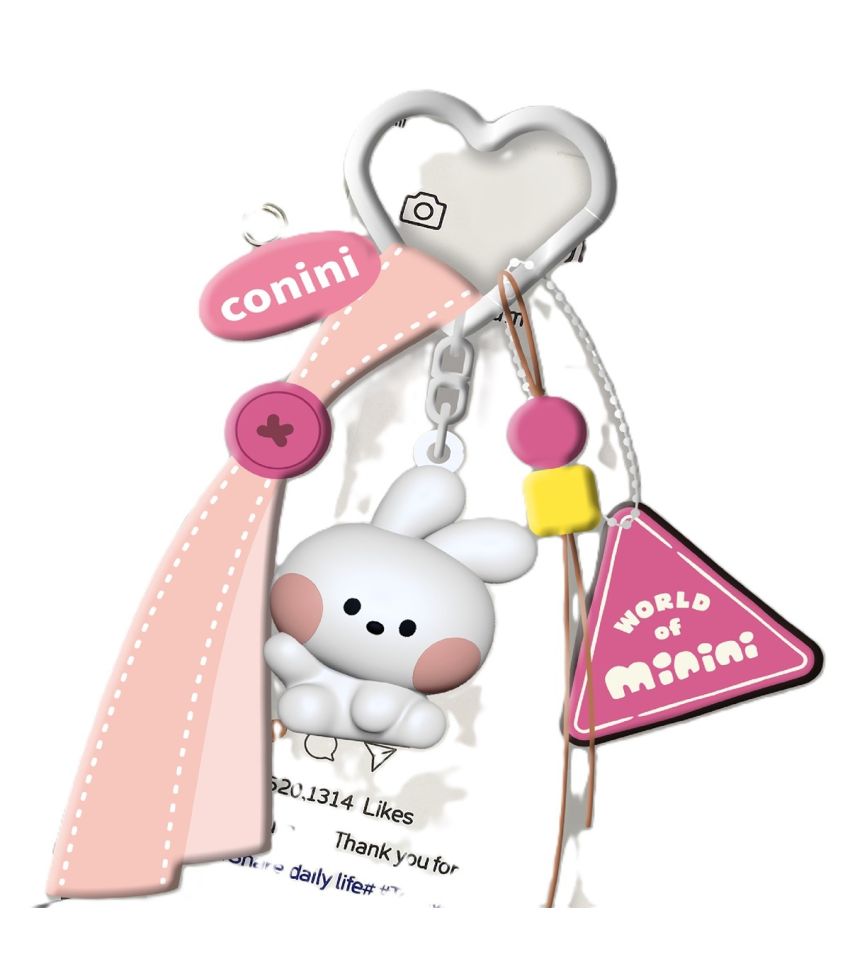 Minini Collection Dopamine Sitting-Posture 3D Keychain Conini Character