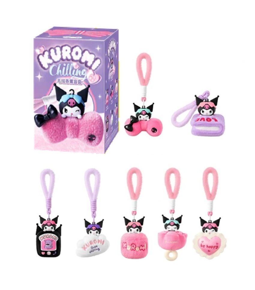 Sanrio Hello Kitty & Friends Kuromi Chilling Time Plush Pendant Surprise Blind Box