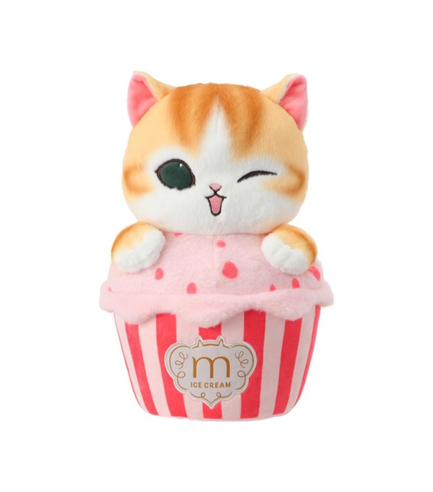 Mofusand Ice Cream Collection Ice Cream Tub Medium Plush Soft Toy