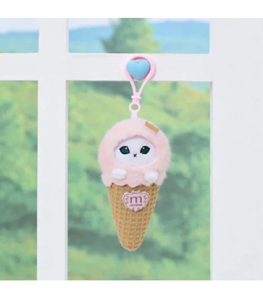 Mofusand Ice Cream Collection Pink Ice Cream Plush Pendant