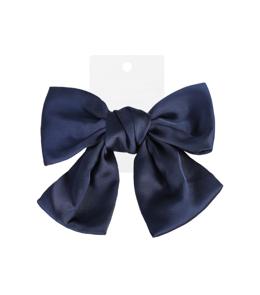 MINISO Ribbon Bow Blue Hair Clip