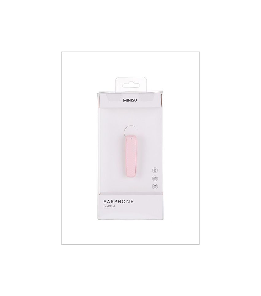 MINISO Pink Wireless Bluetooth Earpiece