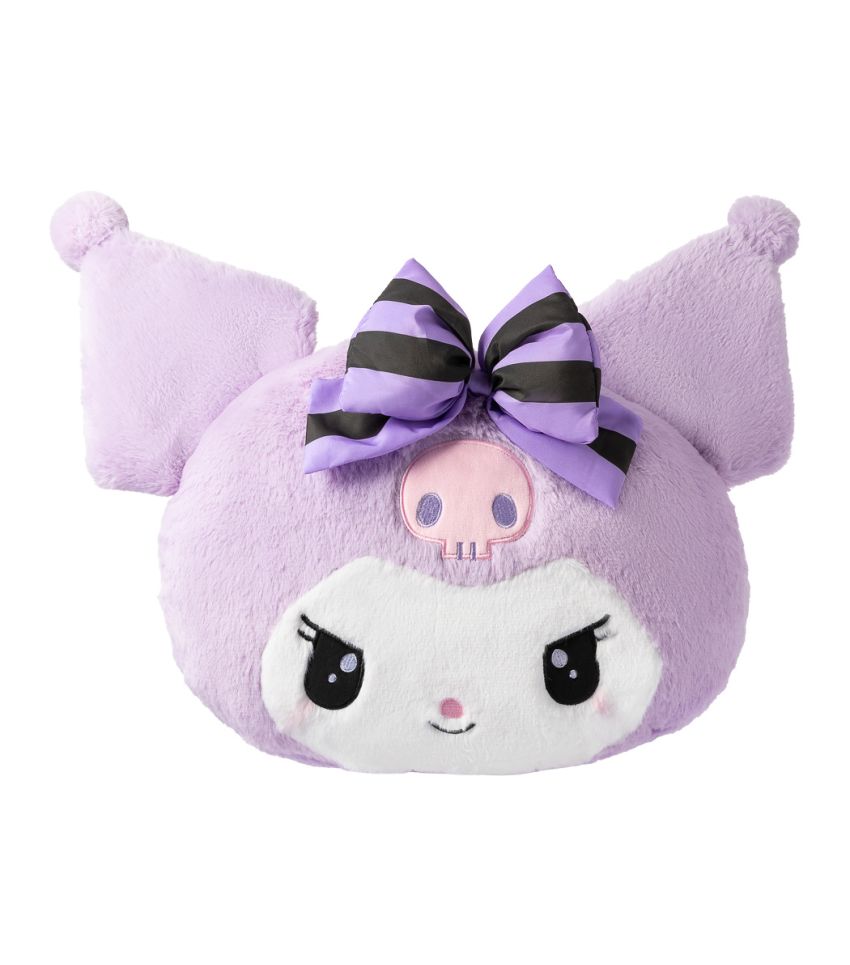 Sanrio Hello Kitty & Friends Kuromi Purple 40cm Head Shaped Pillow