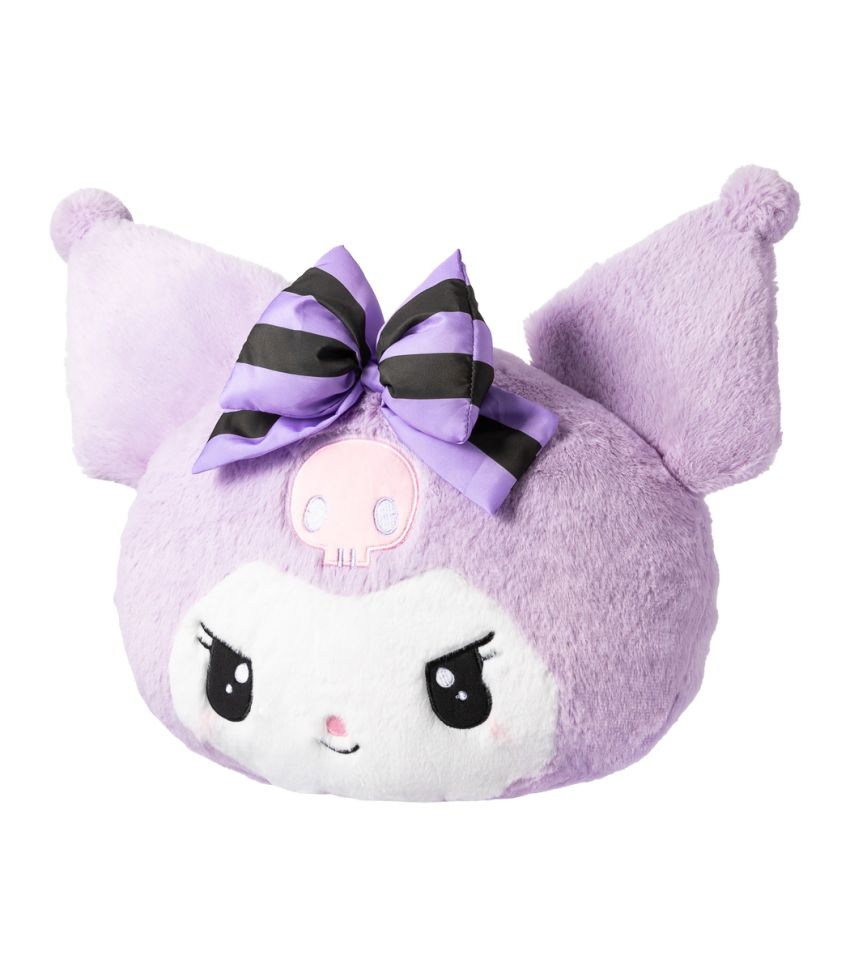 Sanrio Hello Kitty & Friends Kuromi Purple 40cm Head Shaped Pillow