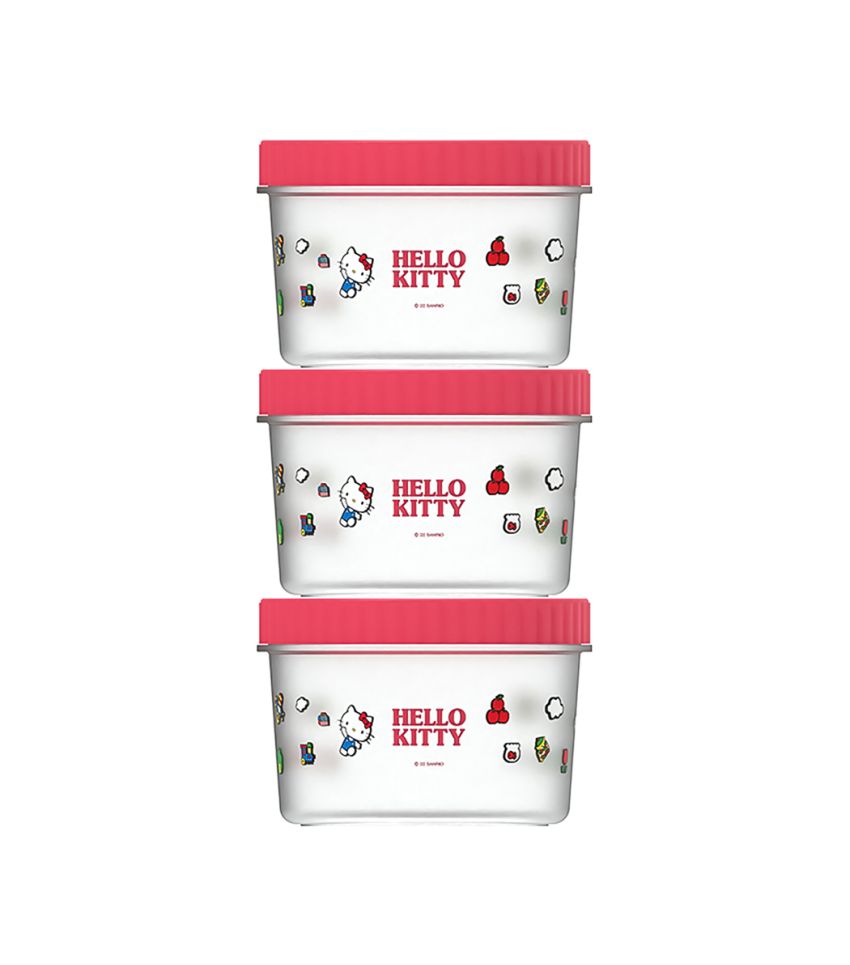 Sanrio Hello Kitty & Friends Food Storage Containers 3 Piece Set