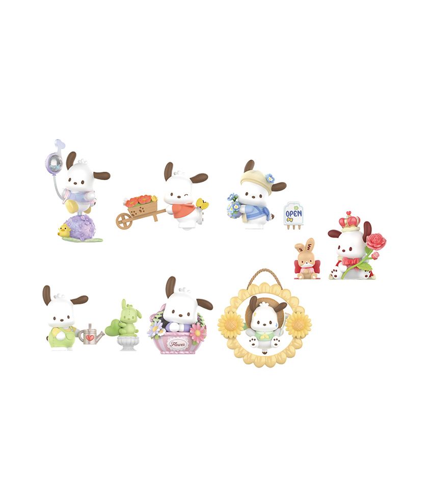 Sanrio Pochacco Flower & Early Youth Series Blind Box Figure