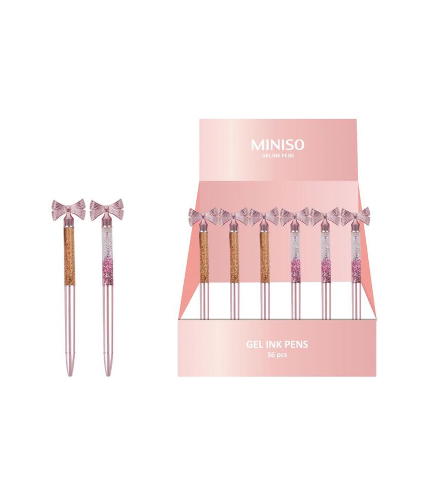 MINISO Rose Gold Series Butterfly Glitter Ballpoint Pen (Assorted Styles)
