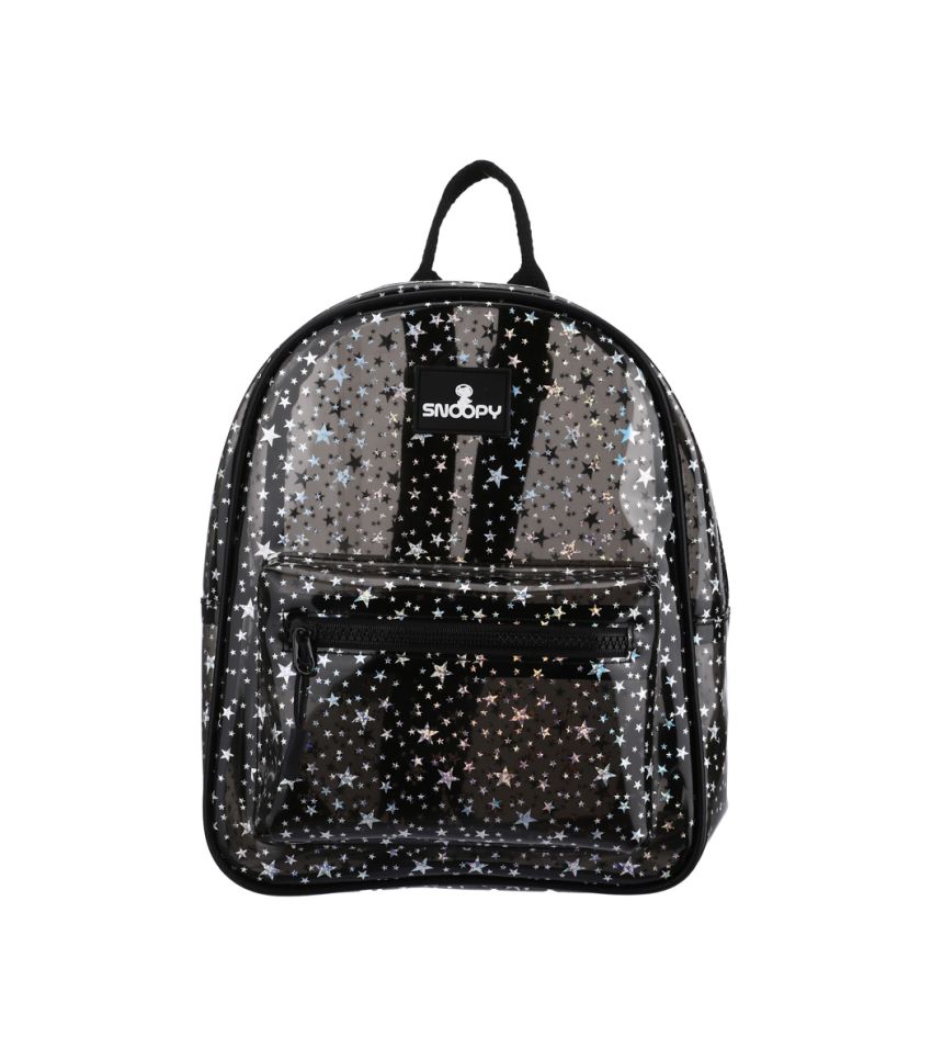 Snoopy The Little Space Explorer Black Backpack