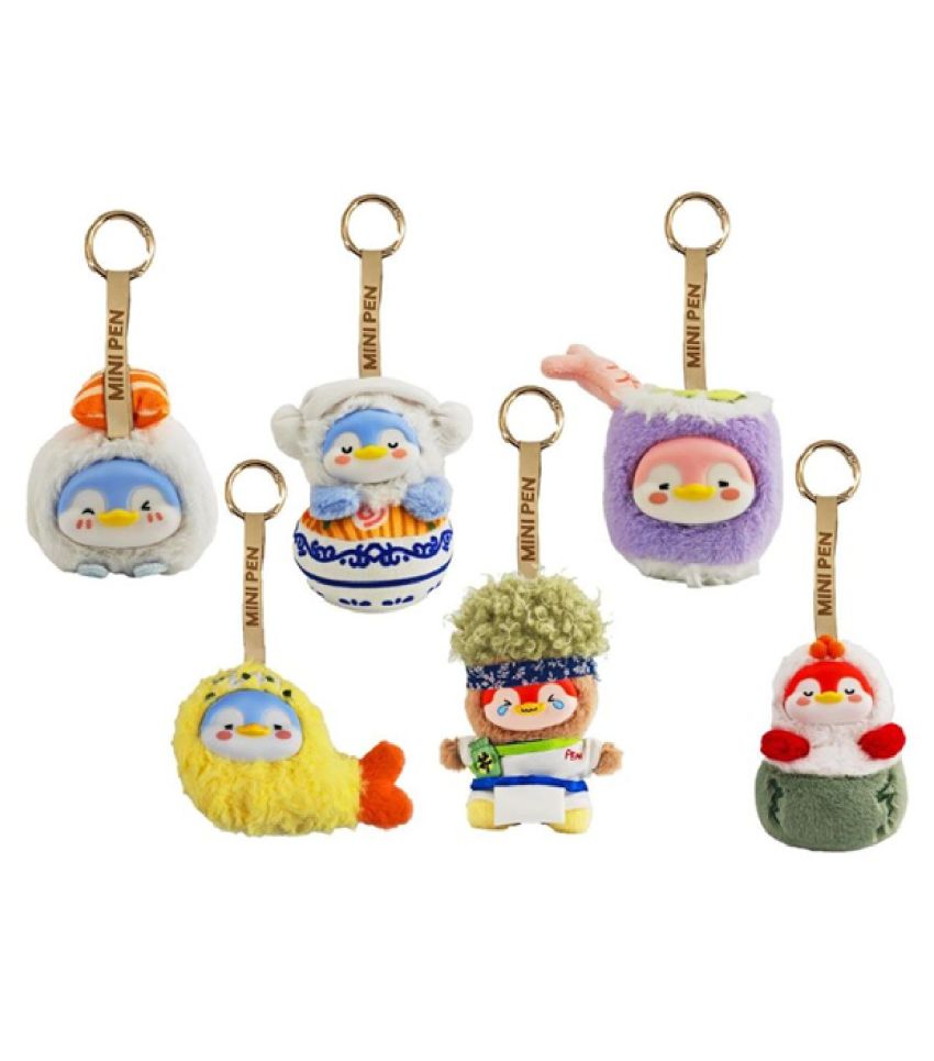 Mini Family Mini Pen Fun Sushi Collection Vinyl Plush Pendant Surprise Blind Box