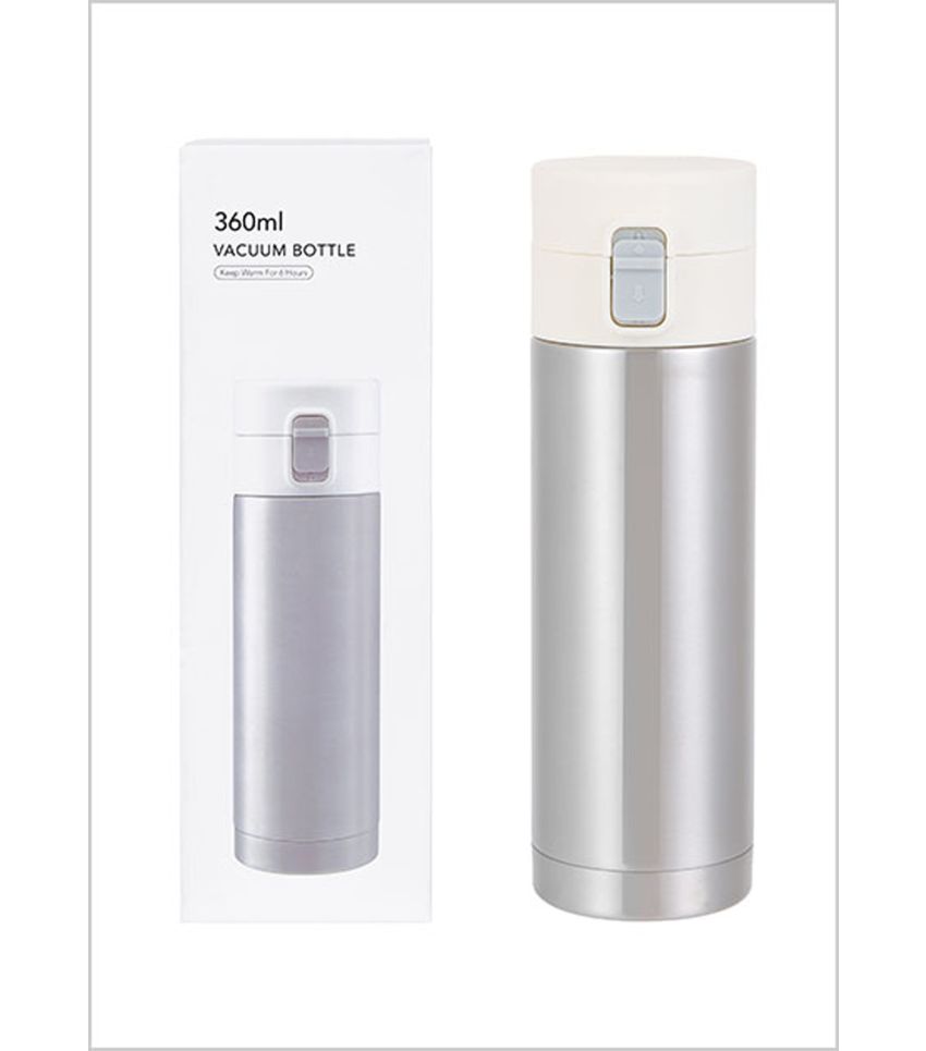 MINISO Stainless Steel Silver Vacuum Bottle