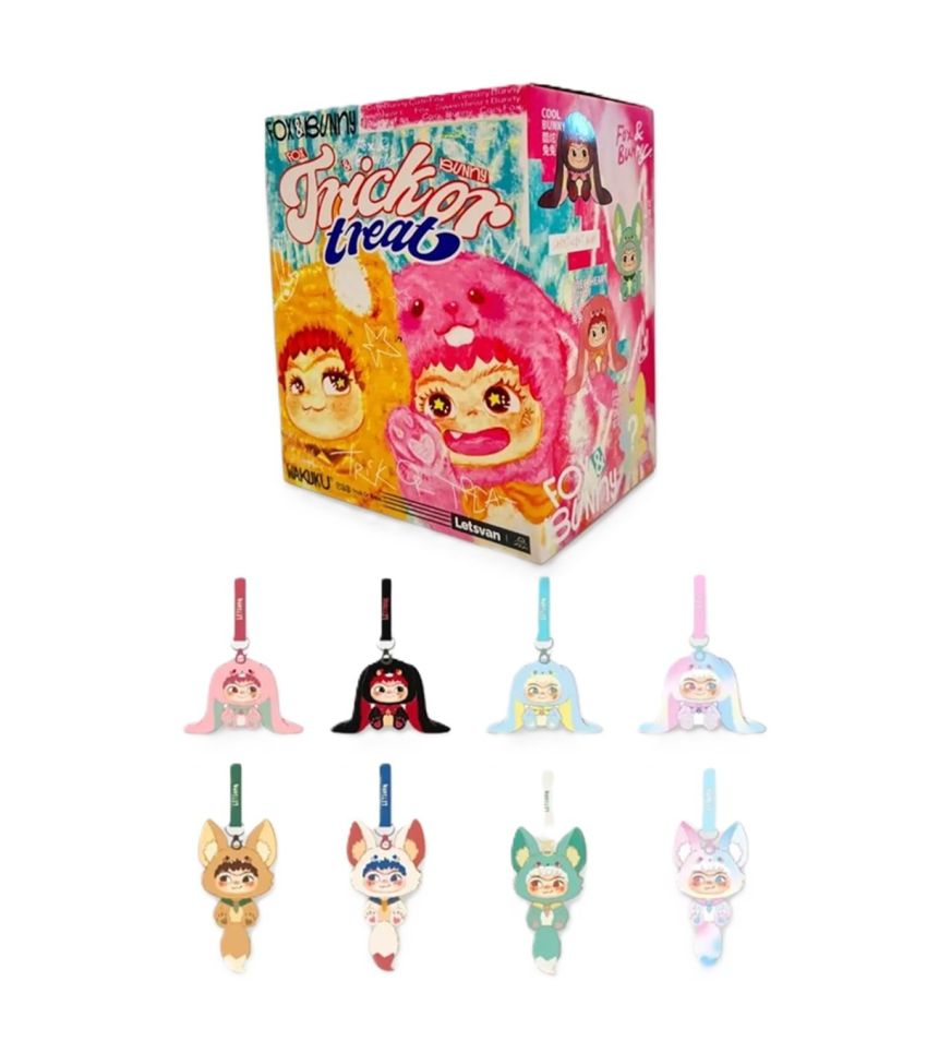 Letsvan Wakuku Fox & Bunny Trick Or Treat Vinyl Plush Blind Box