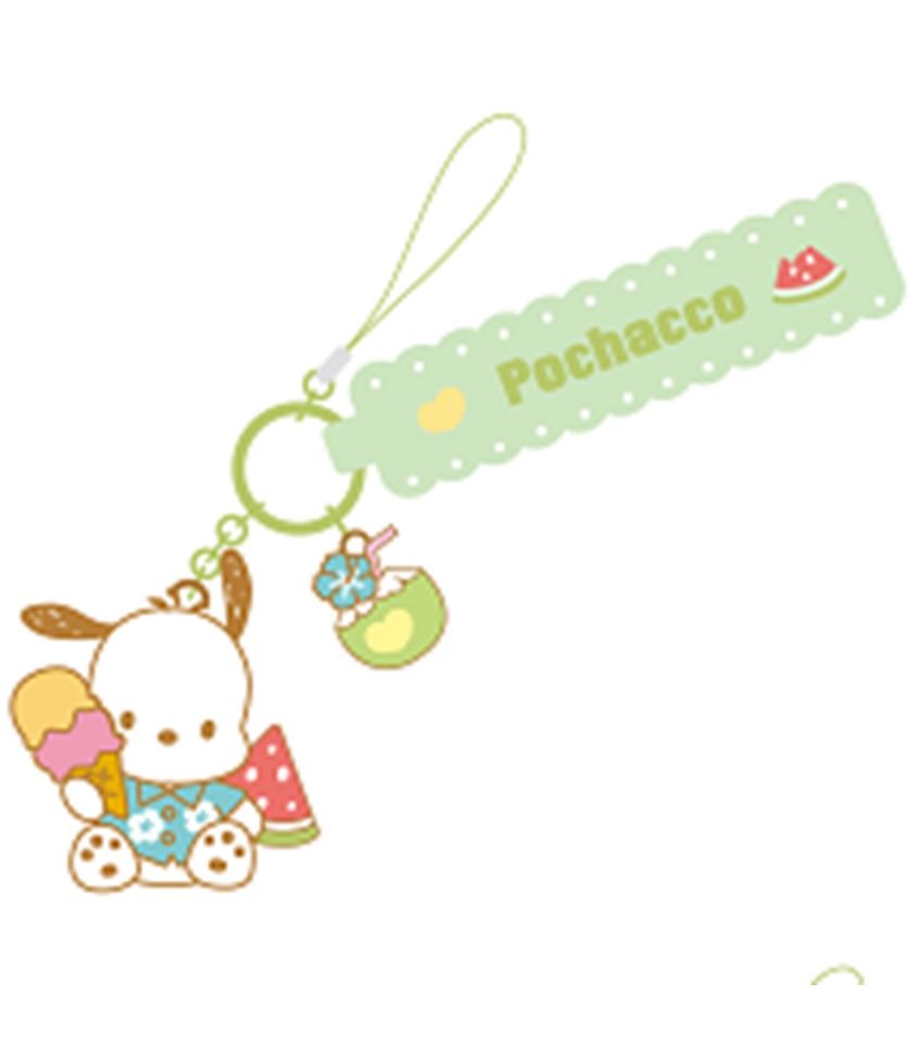 Sanrio Pochacco Summer Beach Phone Strap